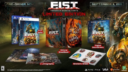 NEW 1x F.I.S.T FIST Forged In Shadow Torch Limited Steelbook Edition PS4 SEALED - Picture 7 of 7