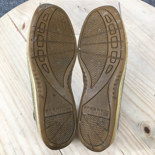 Sperry Shoes Womens 7 M Angelfish Slip On Loafers 9102047 Brown Leather Moc Toe - Picture 8 of 11