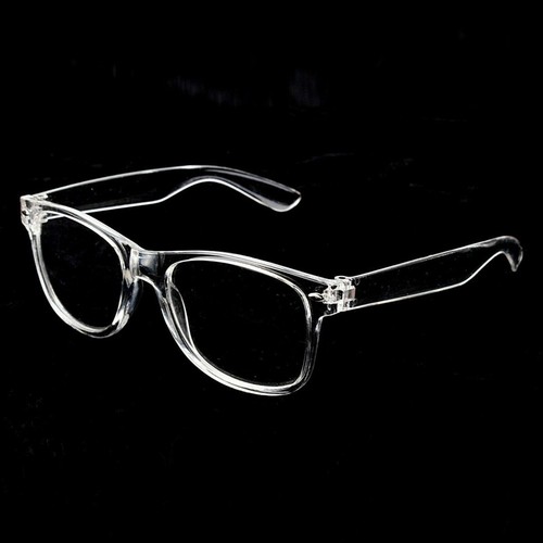 White Crystal Clear Translucent Square Celebrity Diva Frames Eye Glasses 8759 IT - 第 3/5 張圖片