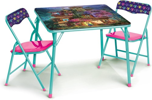 Disney Princess Kids Folding Table and 2 Chairs Set For Girls Ages 3-7 Year Old - Picture 5 of 7