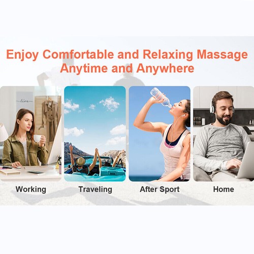 Cordless Knee Massager Heated Vibration Therapy Knee Massager W/ LED Screen Gift - Picture 13 of 16