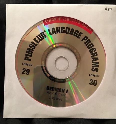 Pimsleur GERMAN I, Level 1, Replacement Disc 15, Lessons 29 & 30 - Bild 2 von 2