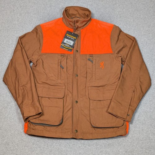 Browning Upland Jacke Herren Größe M Regular Fit Canvas Jagd Hellbraun Neu
