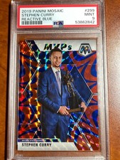 🔥  2019 MOSAIC REACTIVE BLUE Prizm STEPH STEPHEN CURRY  PSA 9