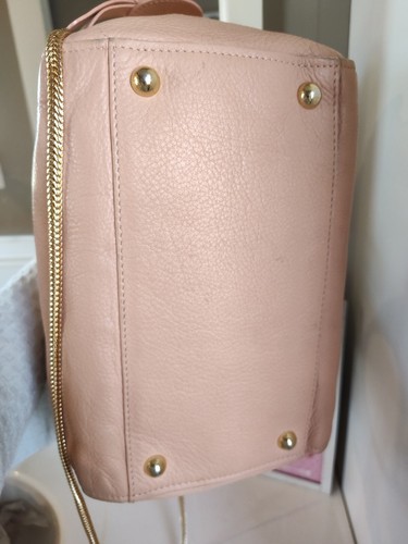 See By Chloè Paige Genuine Pebbled Leather Zip Top Crossbody Satchel Handbag, LG - Picture 22 of 24