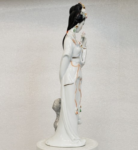 Exquisite japanische asiatische Porzellan Geisha Figur handbemalt Sammlerstück - Bild 4 von 11