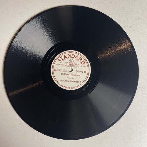 10" 78 RPM-Andre Musette Orchestra-Sneezy Schnozzle/Riding the Beam/T-5003 - Imagen 4 de 4