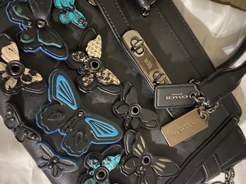 NEW Coach Rare Anniversary Butterfly 2 Way Swagger  NEVER USED Perfect Condition - Picture 14 of 23