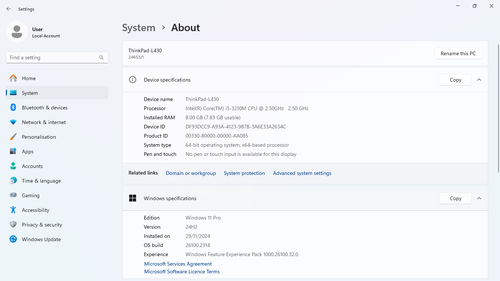 Lenovo ThinkPad L430 Fast 14" Windows 11 Laptop i5-3210M 8GB RAM 128GB + 500GB - Picture 14 of 24