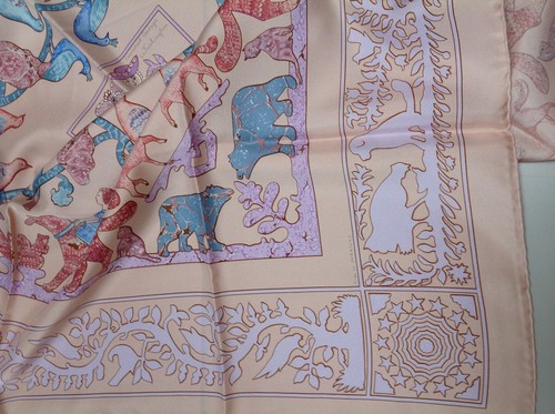 Perriere Carre seta di Washington Seidentuch Sciarpa Hermes America Early IDEH92W