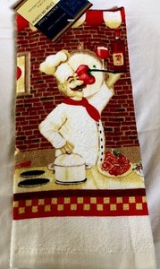 Home Collection Kitchen Towel Cotton//Polyester Blend~ Set of 2 Chef