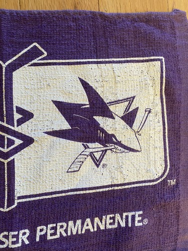San Jose SJ Sharks Hockey Fights Cancer Rally Towel SGA NEW FREE SHIPPING - Picture 4 of 6