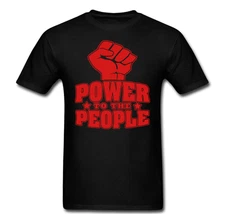 Power to the People Fist Revolution Revolt Fight Anarchist Anarchism Tee t shirt