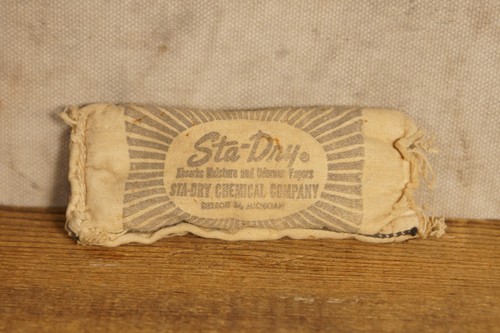 Antique Sta-Dry Chemical Co. Advertising Product Pouch Bag