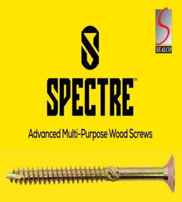 Spectre Advanced Multi-Purpose Woodscrews | 5.0x90mm | Zinc Coated | Box Of 100 | Forgefix