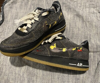 air force 1 denim camo