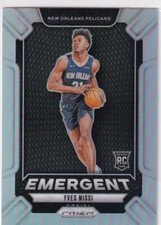 2024-25 Panini Prizm - Emergent Yves Missi #21 (RC) Silver Prizm