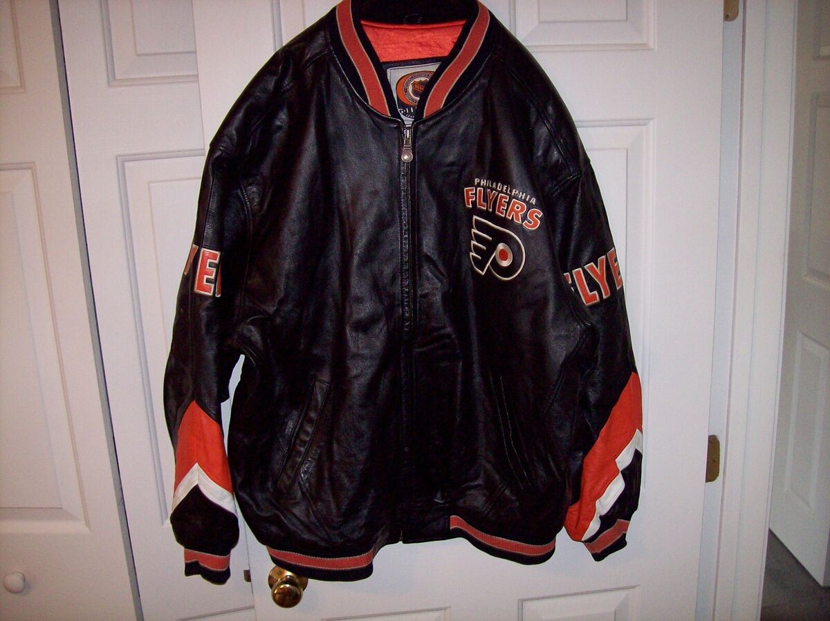 Vintage 90s Philadelphia Flyers XLarge Leather Jacket NHL G Vintage 90s Philadelphia Flyers XLarge Leather Jacket NHL G