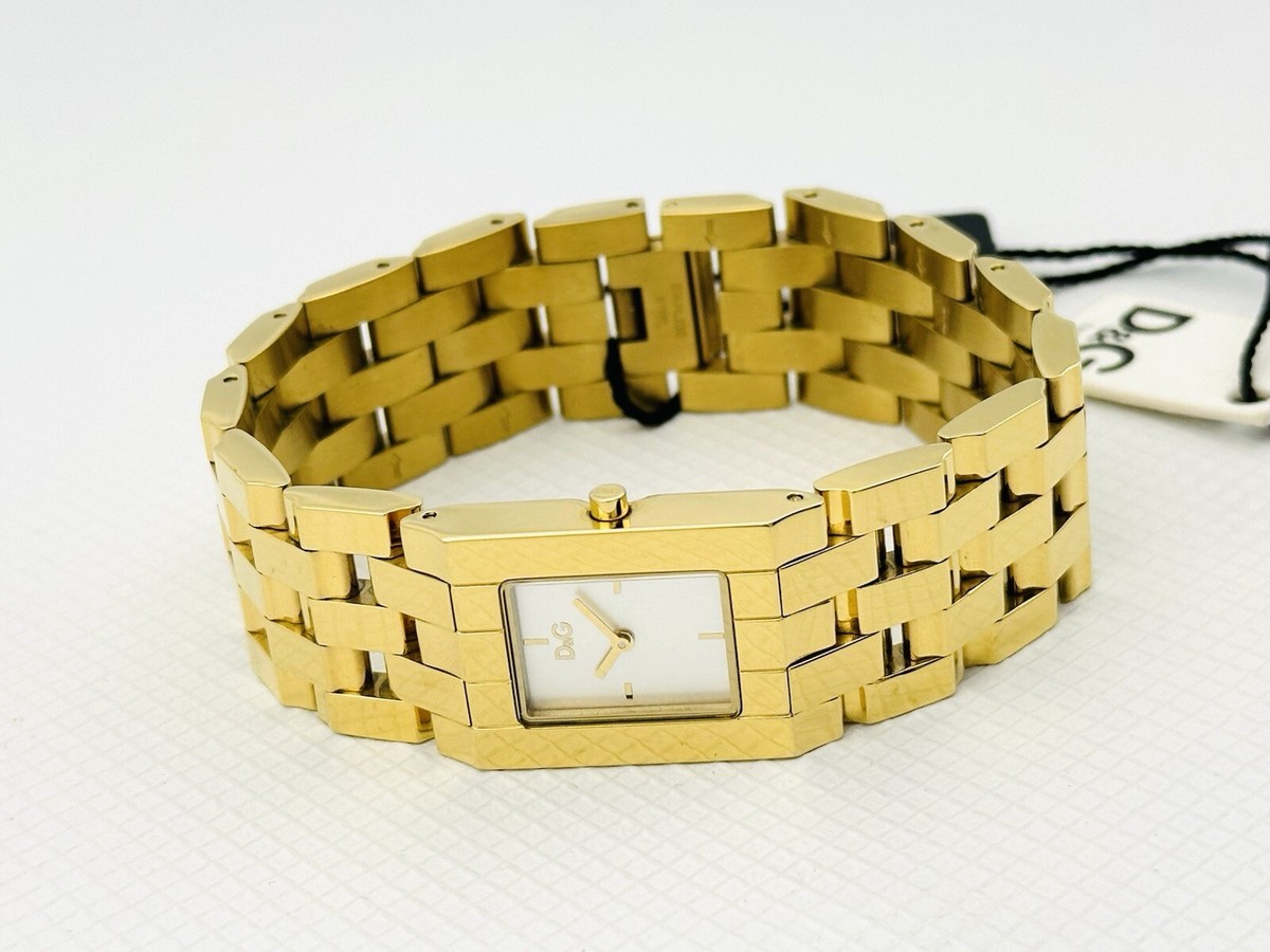 D&G Women's DW0742 Picnic Triple Gold Five Links Stainless
