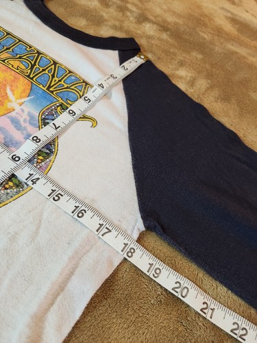 RARE Vintage 1979 Santana Band Pegasus Raglan Shirt White - Size Medium - Bild 12 von 16