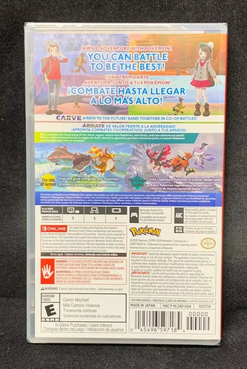 Pokemon Sword + Pokemon Sword Expansion Pass - Nintendo Switch for