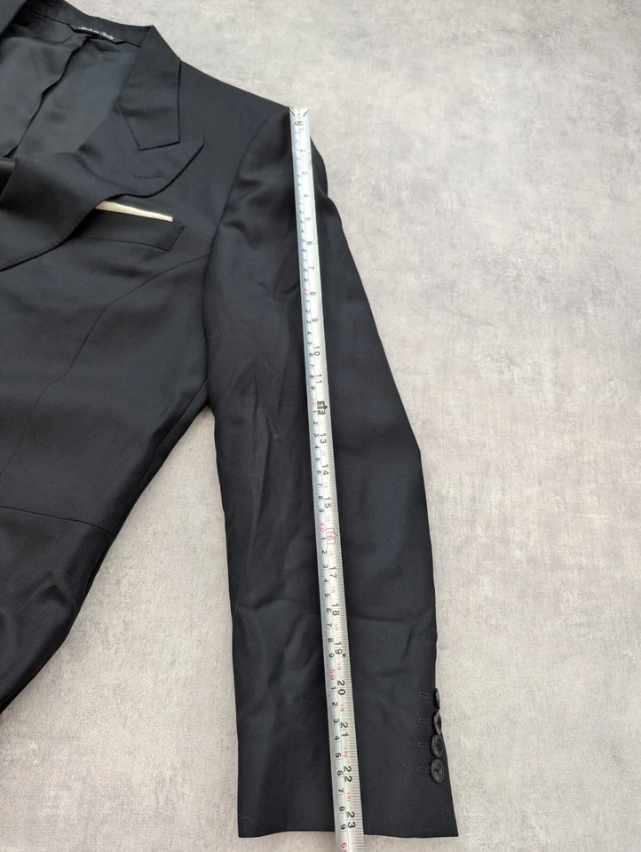 Traje Canali Para Hombres 44 Chaleco 3 Piezas Chaqueta de Lana Pantalones W36 Chaleco Inteligente Foto 4 de 4