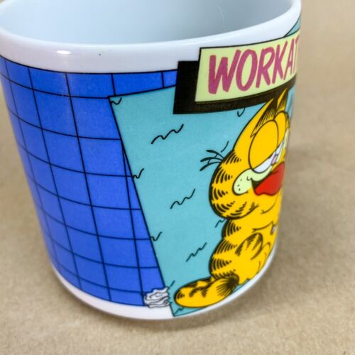 Garfield Workathon Coffee Cup 1986 Enesco 3.5” Mug - Picture 9 of 13
