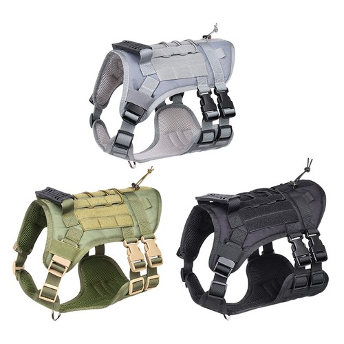 Large Dog Tactical Chest Strap Retractable Harness Training Vest Collar for Dog. - Picture 4 of 15