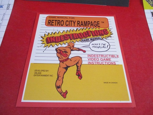 Retro City Rampage Game PAX Promo Sega Master NES Box Design + Manual + Stickers - Picture 7 of 10
