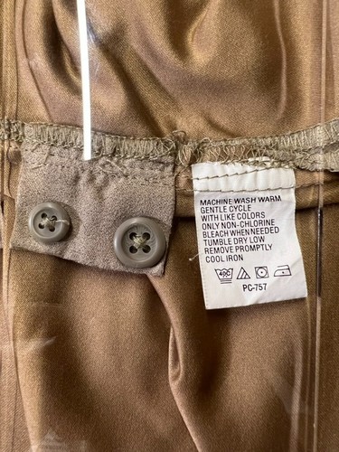 Van Heusen Shirt Mens Extra Extra Large Beige Tan Soft Suede Button Up/Down - Picture 5 of 10