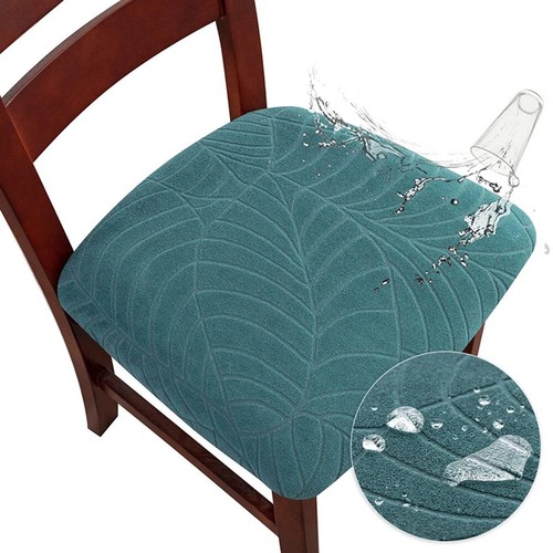 Waterproof Fabric Dining Chair Covers Kitchen Stretch Seat Slip Protector 2025 P - Picture 34 of 38