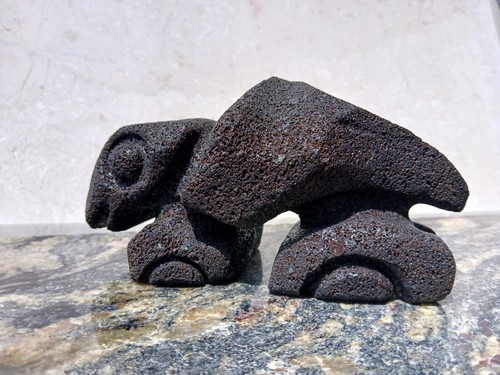 Stone Sculpture Reptile Lizard Turtle Dinosaur Rock Carving Carved Animal Art - Picture 24 of 24