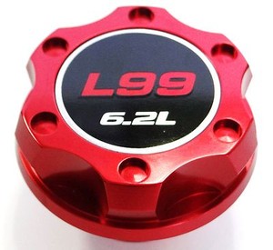 VMS RACING BILLET ALUMINUM GUN METAL ANODIZED OIL CAP L99 ENGINE L-99 6.2 EMBLEM