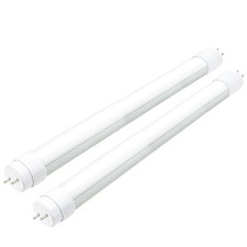 2PCS F15T8 LED Tube Light,120V,7W,18" Length,5000K Daylight White,Rotatable E...