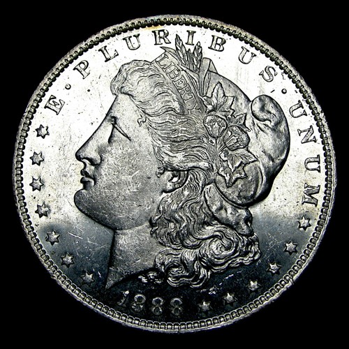 1888-O Morgan Dollar Silver ---- PCGS MS-63+ Graded Looks PL?! Coin ---- #313C - Picture 3 of 7