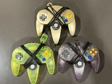 3 CirKa N64 Controllers (comes with 2 Memory Paks & 1 Rumble Pak)