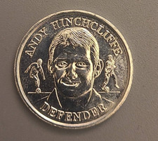1998 England Squad Medal Collection Coin - Andy Hinchcliffe Defender - Football