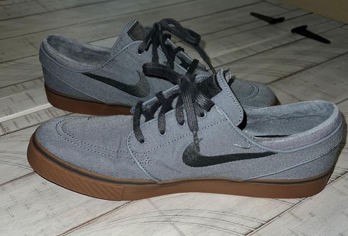 HERREN 12 NIKE ZOOM STEFAN JANOSKI SKATEBOARDSCHUHE 615957-007 COOL GRAU GUMMI
