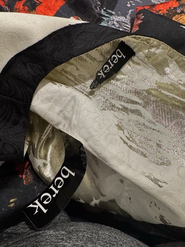 Women's Berek Metallic Blend Floral Open Front Blazer Jacket Sz XL NWT Art To W - Picture 5 of 6