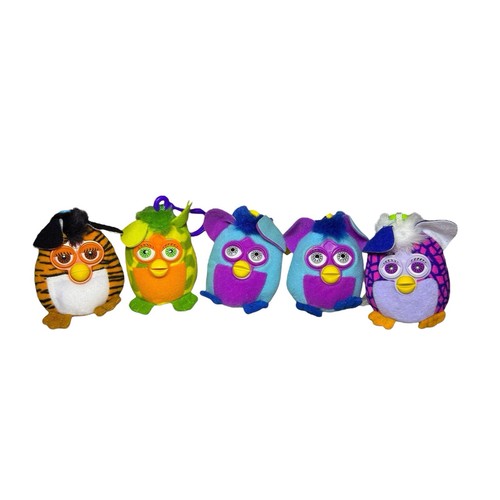 Lote de 5 llaveros de peluche vintage McDonald’s Furby 2000 con clip - Imagen 1 de 8
