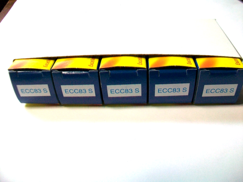 SLEEVE OF 5 JJ ECC83S / 12AX7 TUBES - Picture 2 of 4