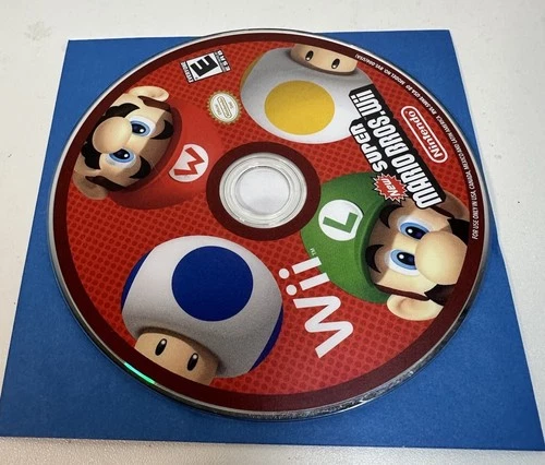 SUPER MARIO BROS (Nintendo Wii) DISC ONLY- NO CASE-disc Has Scratch’s