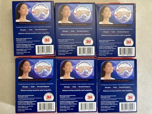 156 BREATHE RIGHT NASAL STRIPS-EXTRA STRENGTH TAN (6 x 26 Ct Boxes) EXP 12/2028 - Picture 2 of 2