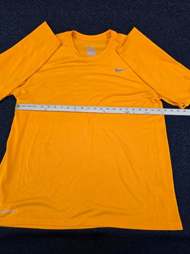 Nike Dri-Fit Athletic Cut Langarm T-Shirt XL Orange Gym Train Run Workout - Bild 11 von 16