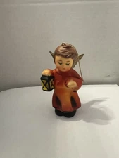 Kurt S Adler Vintage Red Angel With Lantern Christmas Ornament