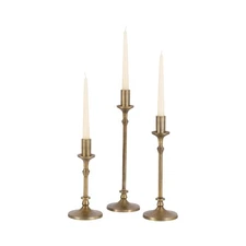 Kate and Laurel Lahari Vintage Three-Piece Taper Candle Holder Set; Set of 3;...