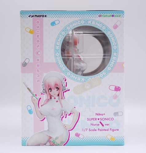 Orchid Seed Nitoro Super Sonico Nurse Ver. 1/7 Scale Painted Figure PVC w/Box - Picture 4 of 6