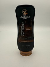 Australian Gold BRONZING ACCELERATOR dark tanning Lotion, 8.5 Fl Oz