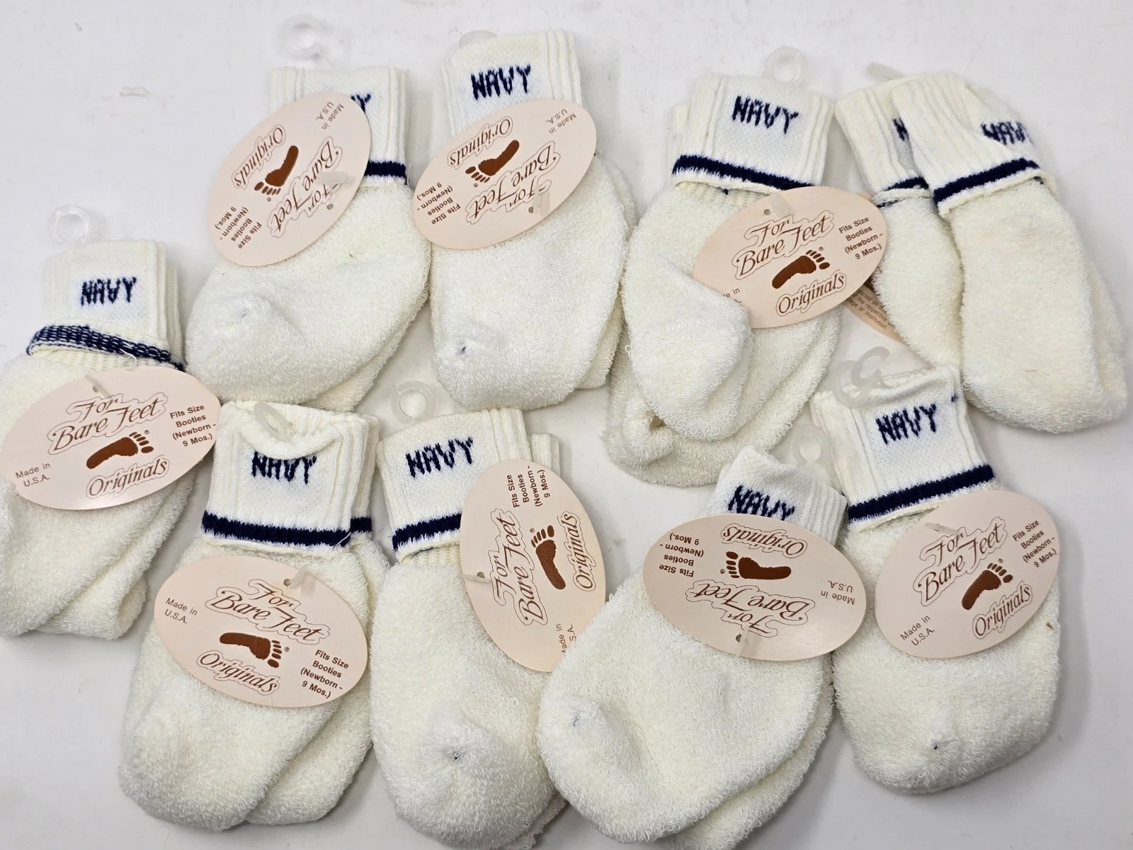Vintage NAVY Baby Socks Booties NEW Lot of 9 - NOS NCAA
Opens in a new window or tab