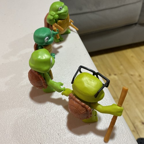 TMNT Mutant Mayhem Turtle Tots Mutant Tots Playmates Lot Of 4 On Tik Tok - Bild 2 von 3